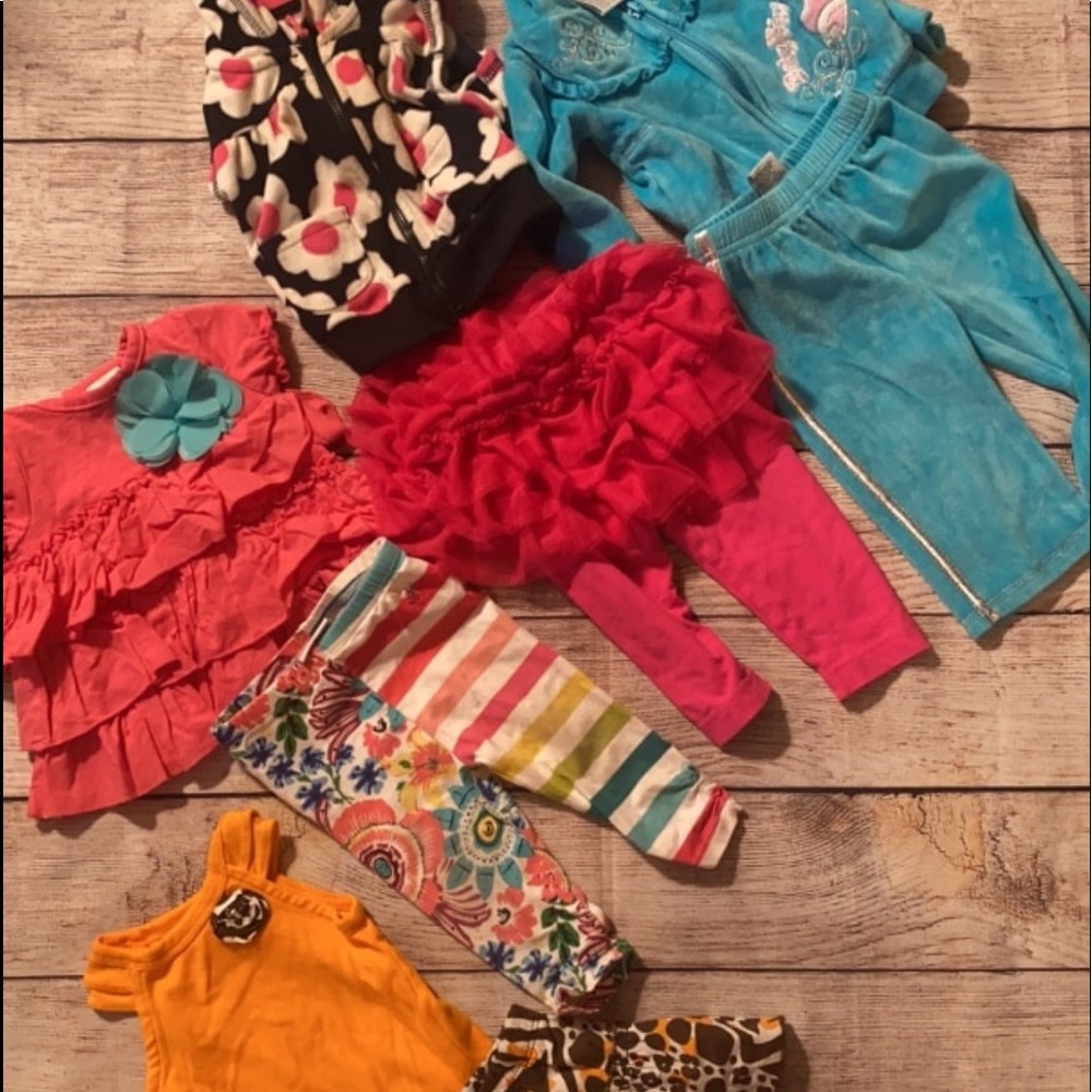 4 infant girl outfits 6-9 months